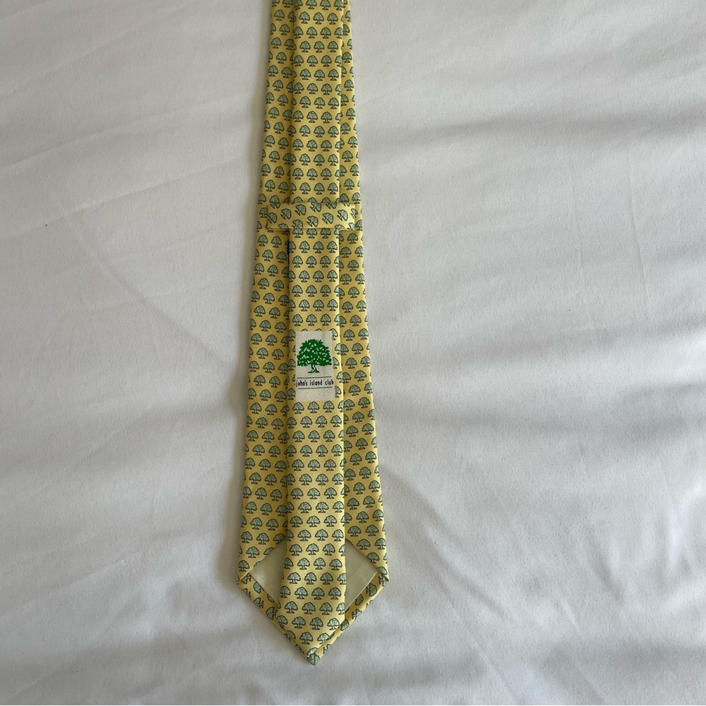Vineyard Vines 100% Silk John's Island Club Florida Tree Custom Collection Tie - Picture 10 of 11